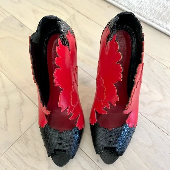 Alexander McQueen pumps 38 IT black and red - Picture 8 of 9